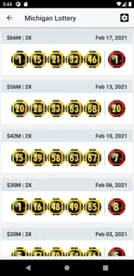 Lottery android App screenshot 1